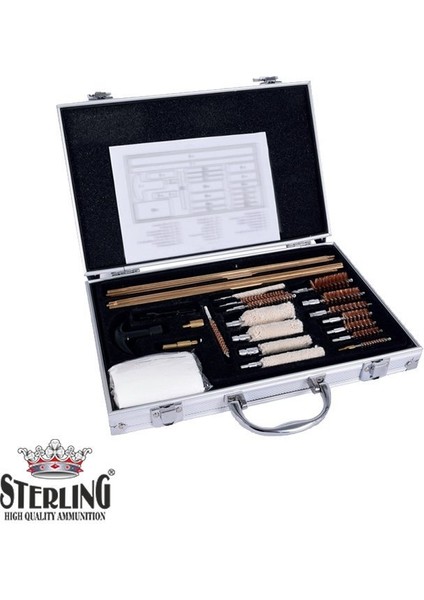Sterlıng Büyük Boy Alüminyum Çantalı Harbi Set 003
