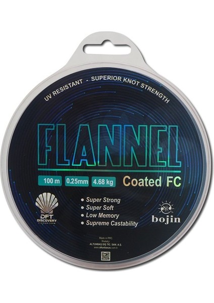 Dft Bojin Flannel FLUOROCARBON100 M 0.25 mm Misina fırsatları