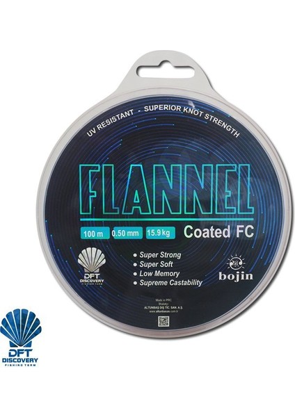 Dft Bojin Flannel FLUOROCARBON100 M 0.50 mm Misina