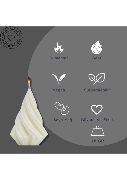 Yılbaşı Ağacı Soya Mumu , Dekoratif Mum , El Yapımı fiyatları