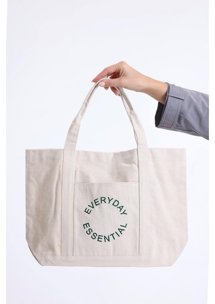 Everyday Essential Nakışlı Kanvas Çanta indirimleri