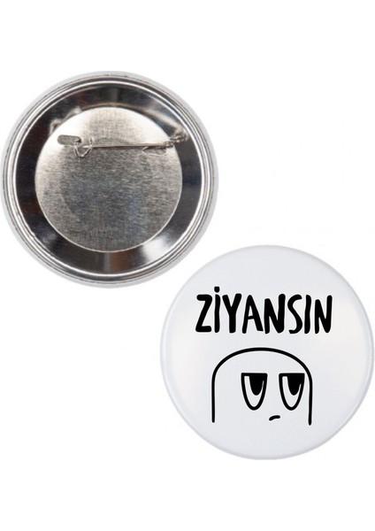 2'li Ziyansın Özel Metal Iğneli Rozet