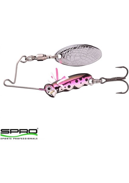Larva Spinnerbait 4cm 7g 5'li - Rainbow Trout