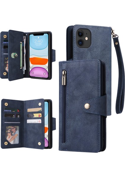 Ile Uyumluiphone 11 Mıknatıslı Deri Zip Cüzdan Kart Sahibi (Yurt Dışından) fiyatları