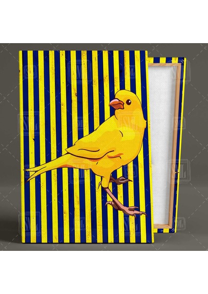 Sarı Lavicert Fenerbahçe Kanarya Posteri Dikey Kanvas Tablo