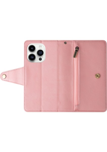 Ile Uyumluiphone 14 Pro Mıknatıslı Deri Zip Cüzdan Kart Sahibi (Yurt Dışından) indirimleri