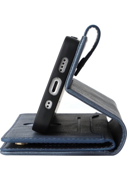 Ile Uyumluiphone 13 Mini Mıknatıslı Deri Zip Cüzdan Kart Sahibi (Yurt Dışından) modelleri