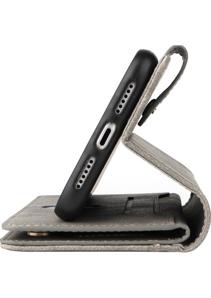 Ile Uyumluiphone 11 Pro Max Mıknatıslı Deri Zip Cüzdan Kart Sahibi (Yurt Dışından)