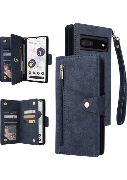 Ile Uyumlugoogle Pixel 7 Pro Mıknatıslı Deri Zip Cüzdan Kart Sahibi (Yurt Dışından) fiyatları