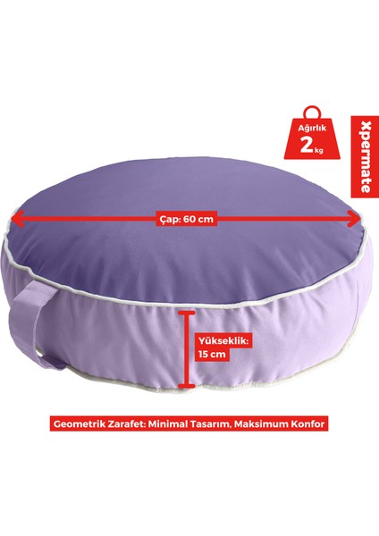 Iç ve Dış Mekan Meditasyon Minderi Su Itici Kumaş Fermuarlı Yoga Minderi Uv Güneş Dayanımı Morlila fırsatları