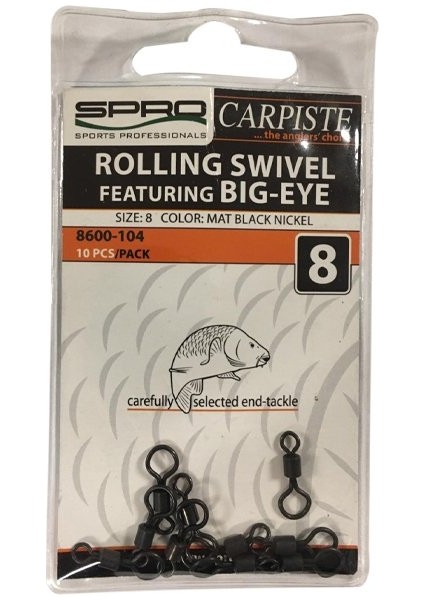 Crp Rolling Swıvel/Bıg-Eye #8 10Pcsx5