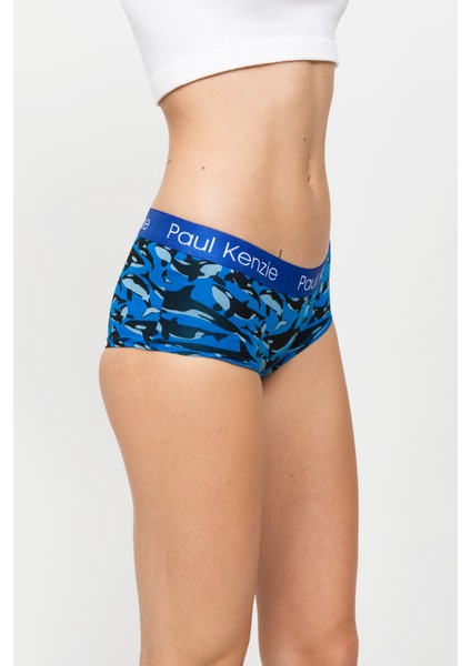 Paul Kenzie Desenli Kadın Boyshort Külot – Eco Characters – Oh Whale