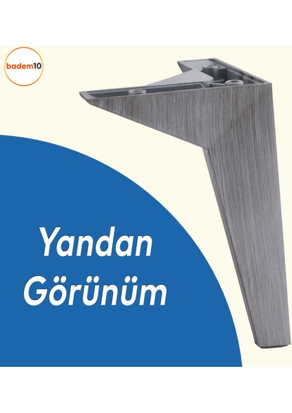 Moderno Mobilya Kanepe Sehpa Tv Ünitesi Baza Koltuk Ayağı Çekyat Saten Gri Eskitme 18 Cm Ayakları modelleri