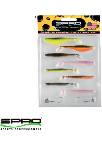 Ready 4 Fish Sil.yem & Jig Head Seti F7-8 1/8