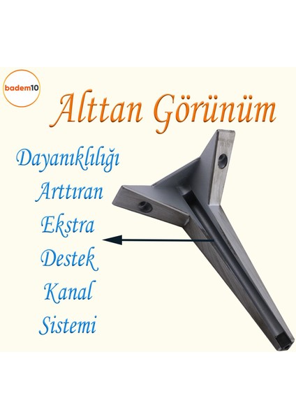 Moderno Mobilya Kanepe Sehpa Tv Ünitesi Baza Koltuk Ayağı Çekyat Saten Gri Eskitme 23 cm Ayakları