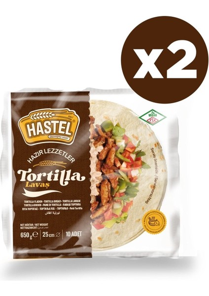 Tortilla Lavaş 10 Adet 650 gr x 2 Paket