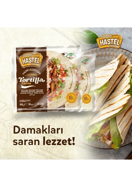 Tortilla Lavaş 10 Adet 650 gr x 2 Paket