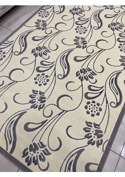 Halı Saray Vizyon 11348 Ws 150X230 Gri Krem 4 M2 Halı !