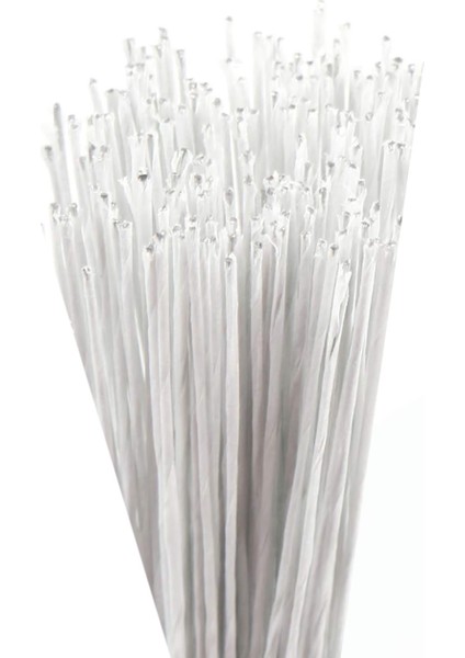 Çiçek Teli No:26 (0.8mm) - 50 Adet 60 cm - Beyaz