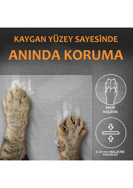 Paw Away  Kedi Tırmalama Koltuk Mobilya Koruyucu Tek Yüz Yapışkanlı 69X100 cm