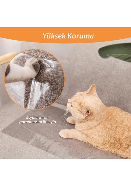 Paw Away  Kedi Tırmalama Koltuk Mobilya Koruyucu Tek Yüz Yapışkanlı 69X100 cm