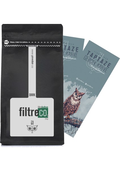 Dark Filtre Kahve Dark Filtreco Çekilmiş Yoğun Kahve 250 gram