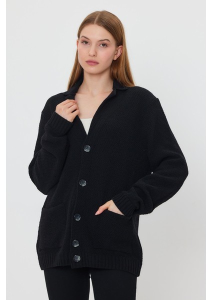 Düğmeli Salaş Triko Ceket (E23-6709-KDN) fırsatları