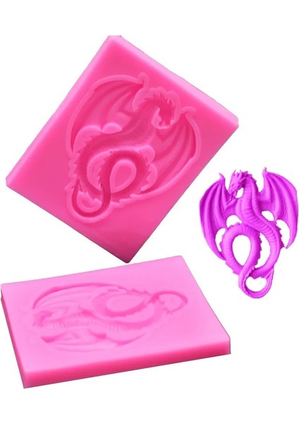 Bir Stil 3D Ejderha Silikon Kalıp Kek Fondan Kalıpları Dıy Parti Kek Dekorasyon Araçları Cupcake Çikolata Gumpaste Şeker Polimer Kil Kalıpları (Yurt Dışından) fiyatları