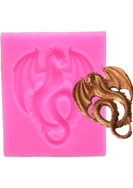 Bir Stil 3D Ejderha Silikon Kalıp Kek Fondan Kalıpları Dıy Parti Kek Dekorasyon Araçları Cupcake Çikolata Gumpaste Şeker Polimer Kil Kalıpları (Yurt Dışından) modelleri