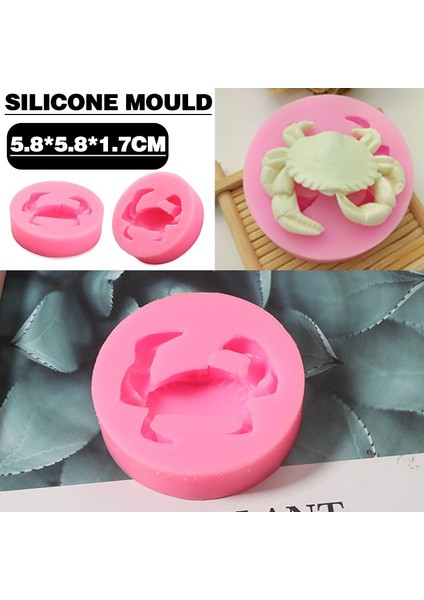 C Stili 3D Yengeç Sabun Silikon Kalıp Şeker Fondan Çikolata Kalıp Dıy Cupcake Jöle Şeker Kek Dekorasyon Mutfak Pişirme Aracı Aksesuarları (Yurt Dışından) fiyatları