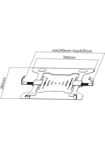 North Bayou Nb F80L Amortisörlü 10"-17" Laptop Standı 2023 Yeni Tasarım