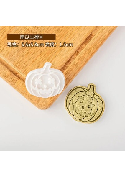 E2488-M Stili Dıy Cadılar Bayramı Balkabağı Çerez Kesici Bisküvi Kalıp Kabak Damga Fondan Kek Dekorasyon Kalıpları Cadılar Bayramı Partisi Için Pişirme Araçları (Yurt Dışından)