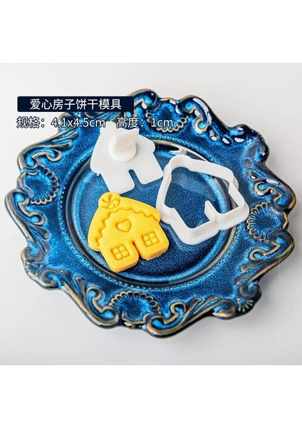 E1769 Stili Merry Christmas Kurabiye Kalıbı Zencefilli Noel Evi Damga Kesici Bisküvi Kalıbı Dıy Fondan Kek Kalıbı Pişirme Dekorasyon Araçları (Yurt Dışından)