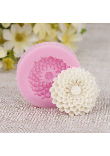 Pembe Tarzı Papatya Silikon Kalıplar Düğün Cupcake Topper Fondan Kek Dekorasyon Araçları Sabun Reçine Kil Şeker Çikolata Gumpaste Kalıpları (Yurt Dışından)