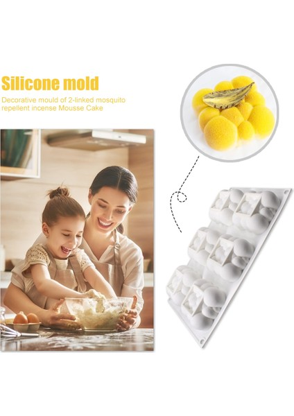 No.1 Tarzı 3D 6 Kavite Kare Bulut Şekilli Silikon Bakeware Kalıp Tatlı Mus Kek Dıy Pişirme Formu Jöle Kalıpları Dekorasyon Araçları (Yurt Dışından) fırsatları