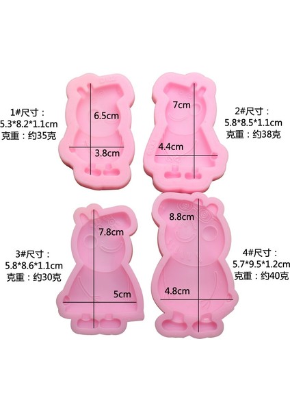 Baba Tarzı Sevimli Domuz Silikon Kalıp Fondan Çikolata Epoksi Sugarcraft Kalıp Pasta Cupcake Dekorasyon Mutfak Aksesuarları Aracı (Yurt Dışından) modelleri