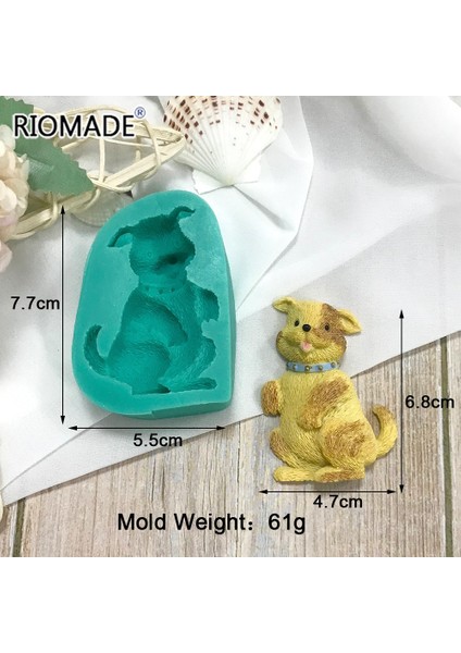 F1215XD Stili Hayvan Silikon Kalıp Ördek Köpek Koyun Süt Inek Modeli Kurabiye Çikolata Pişirme Fondan Kek Araçları Reçine Alçı Craft Kalıp (Yurt Dışından)