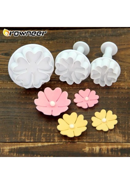 Kalp Tarzı 3 Parça Sütun Kek Kalıpları Yapma Araçlarıçikolata Çeşitli Şekiller Çerez Fondan Kesici Pişirme Cupcake Dekorasyon Araçları (Yurt Dışından) indirimleri