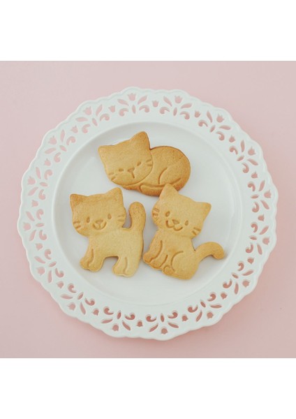 Pembe Tarzı 1 Adet Dıy Yavru Bisküvi Pişirme Kalıp Kedi Karikatür Bisküvi Kurabiye Kabartma Cihazı Doğum Günü Düğün Pastası Yapma Aracı Mutfak Aracı (Yurt Dışından) modelleri