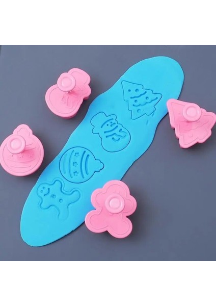 4 Adet Tarzı Tamp Bisküvi Kalıp 3D Kurabiye Kesici Piston Fondan Sugarcraft Çikolata Kalıp Kek Noel Kurabiye Dekorasyon Araçları (Yurt Dışından) modelleri