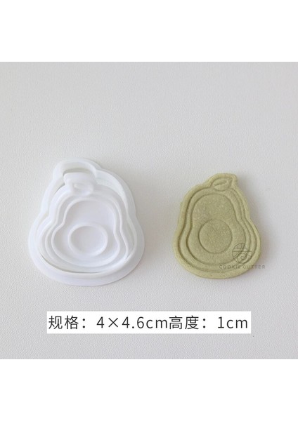 Avokado Tarzı Karikatür Meyve Plastik Dıy Bisküvi Kalıbı El Damgası Pres Kalıp Karpuz Elma Çilek Çerez Kesici Pişirme Aracı Mutfak Dıy (Yurt Dışından)