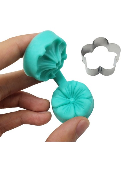 C Stili Çiçek Çiçeği Şeker Sanat Kalıp 4 Stilleri Paslanmaz Çelik Kesici Kek Fondan Kalıp Seti ile Çiçek Petal Veiner Silikon Kalıplar (Yurt Dışından) fırsatları