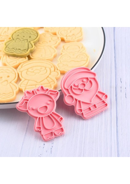 Noel Stili-03 Stili Et Dıy Karikatür Bisküvi Kalıbı Kurabiye Kesici 3D Noel Bisküvi Kalıbı Abs Plastik Pişirme Kalıbı Kurabiye Dekorasyon ARAÇLARI2021 (Yurt Dışından) fiyatları