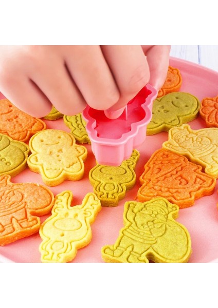 Noel Stili-03 Stili Et Dıy Karikatür Bisküvi Kalıbı Kurabiye Kesici 3D Noel Bisküvi Kalıbı Abs Plastik Pişirme Kalıbı Kurabiye Dekorasyon ARAÇLARI2021 (Yurt Dışından) indirimleri