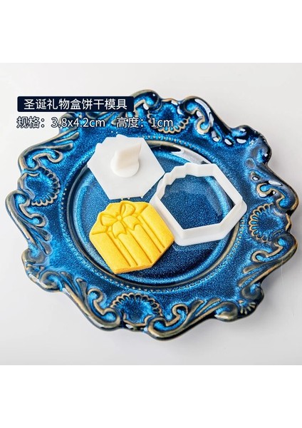 E1766 Stili Merry Christmas Kurabiye Kalıbı Zencefilli Noel Evi Damga Kesici Bisküvi Kalıbı Dıy Fondan Kek Kalıbı Pişirme Dekorasyon Araçları (Yurt Dışından)