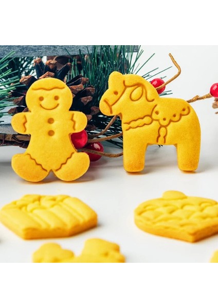 E1766 Stili Merry Christmas Kurabiye Kalıbı Zencefilli Noel Evi Damga Kesici Bisküvi Kalıbı Dıy Fondan Kek Kalıbı Pişirme Dekorasyon Araçları (Yurt Dışından) modelleri