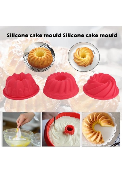 C Stili Licone Kek Kalıpları Dıy Ev Yapımı Pişirme Kalıp Spiral Ekmek Pasta Içi Boş Spiral Kek Kurabiye Pişirme Araçları Mutfak Için (Yurt Dışından)