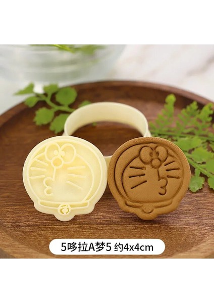 No.5 Tarzı Doraemon Karikatür Bisküvi Kalıbı 3D Basılabilir Çerez Damgası Plastik Özel Çerez Kesici Noel Dekorasyon Araçları (Yurt Dışından) fiyatları