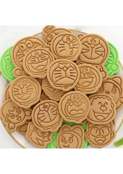 No.5 Tarzı Doraemon Karikatür Bisküvi Kalıbı 3D Basılabilir Çerez Damgası Plastik Özel Çerez Kesici Noel Dekorasyon Araçları (Yurt Dışından) fırsatları