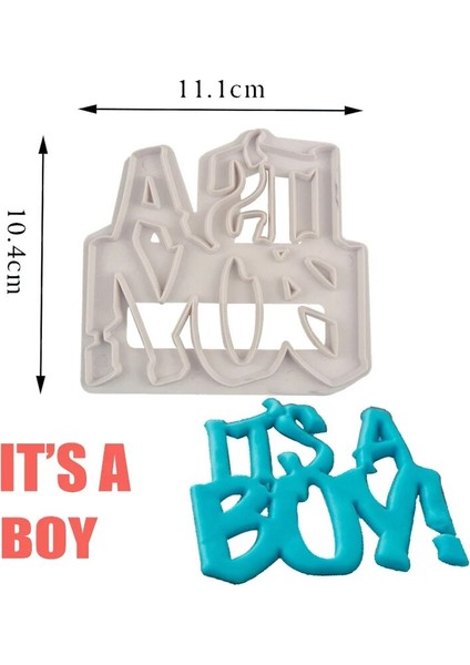 Erkek Tarzı Yeni Erkek Kız Mektup Doğum Günü Kabartmalı Çikolata Bisküvi Kalıp Kek Kurabiye Fudge Kesici Damga Fondan Pişirme Dekorasyon Araçları (Yurt Dışından)